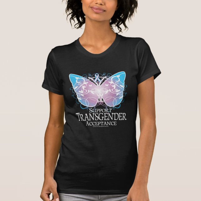 T-shirt Papillon de transsexuel (Devant)