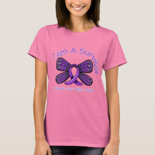 T-shirt Papillon de violence familiale je suis un