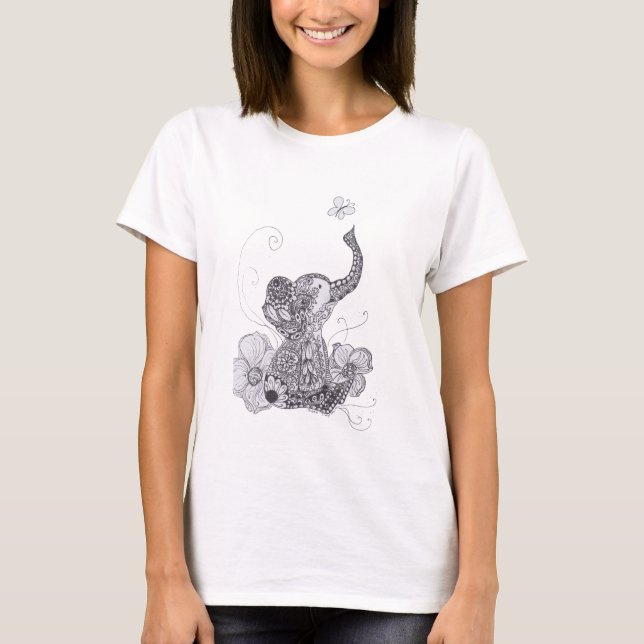 T-shirt Papillon d'éléphant (Devant)