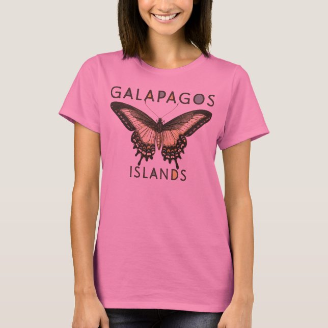 T-shirt Papillon des îles Galapagos (Devant)