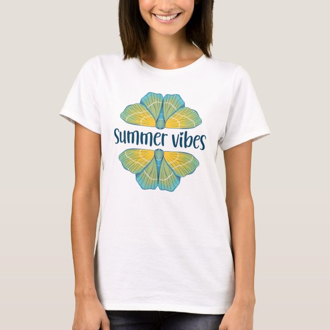 T-shirt Papillon des Vibes été (Devant)