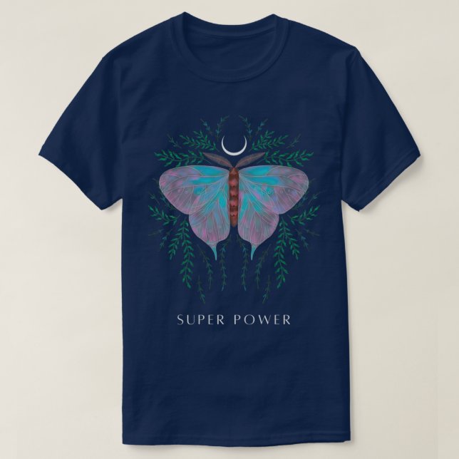 T-shirt Papillon Design et illustration SUPER POWER (Design devant)