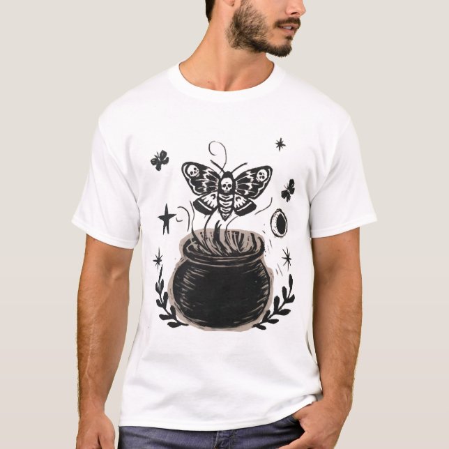 T-shirt papillon d'Halloween (Devant)