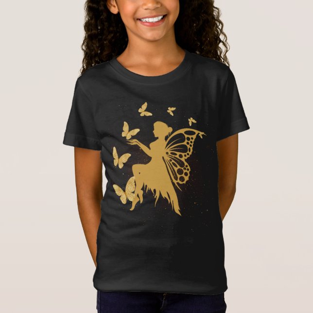T-Shirt Papillon d'or Fairy (Devant)