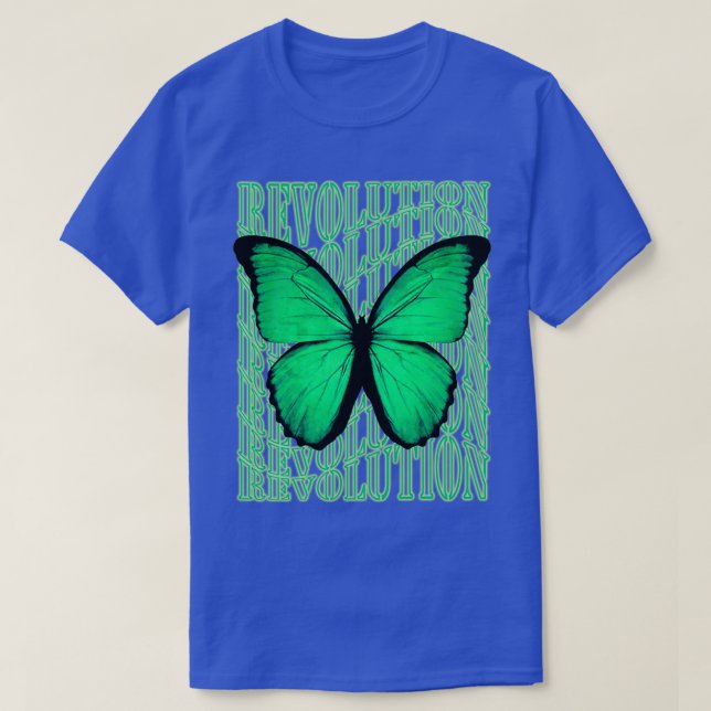 T-shirt Papillon drôle Citation révolution papillon Cool (Design devant)