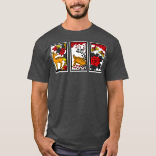 T-shirt Papillon du cerf Hanafuda Hand Koi Koi