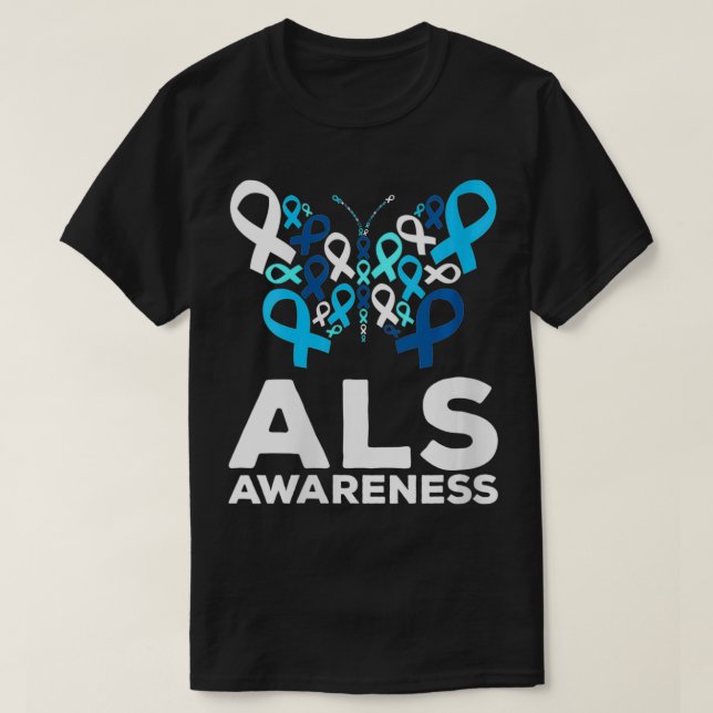 T-shirt Papillon du mois de sensibilisation à la SLA pour  (Design devant)