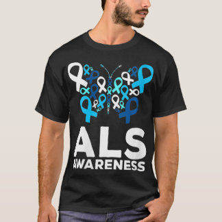 T-shirt Papillon du mois de sensibilisation à la SLA pour