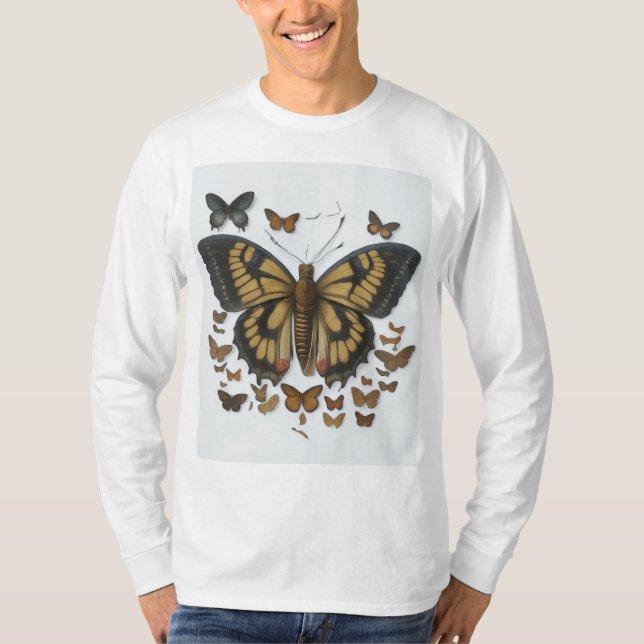 T-shirt Papillon en détresse (Devant)