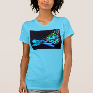 T-shirt Papillon en lumière bleue