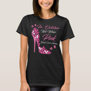 T-shirt Papillon En Octobre Nous Portons Le Cancer Du Sein
