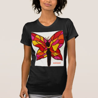 T-shirt papillon en verre souillé