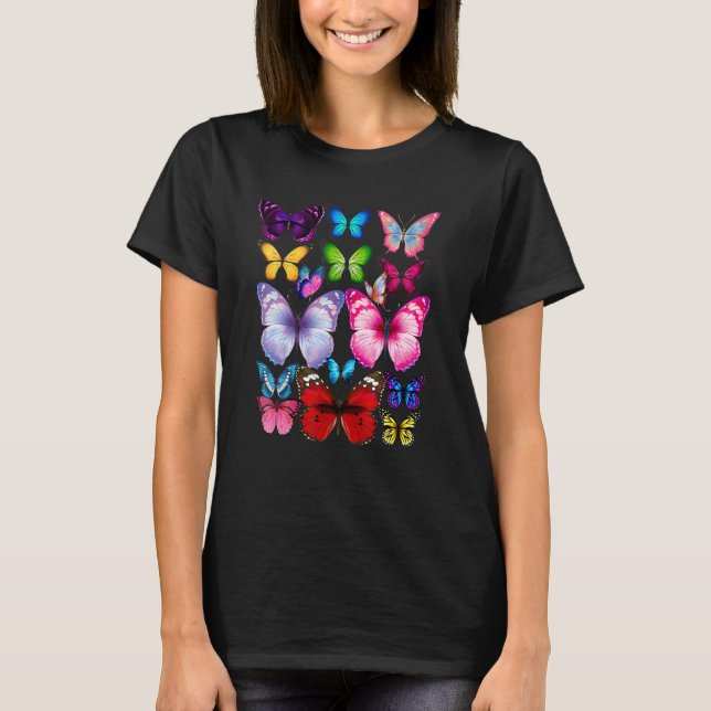 T-shirt Papillon Espèce Papillon Papillon Imprimer Papillo (Devant)