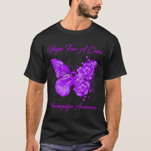 T-shirt Papillon Espoir Pour Une Guérison Sensibilisation