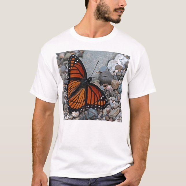 T-shirt Papillon et pierres (Devant)