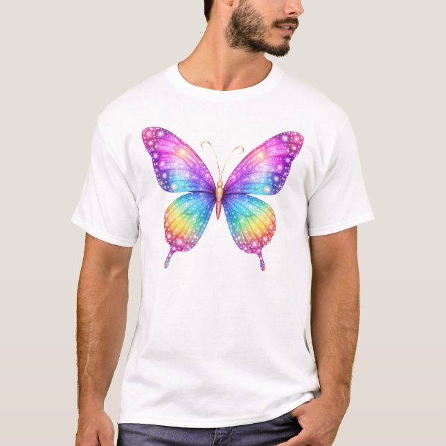 T-shirt Papillon Étincelant (Devant)
