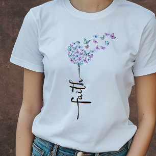 T-shirt papillon Faith T-shirt chrétien