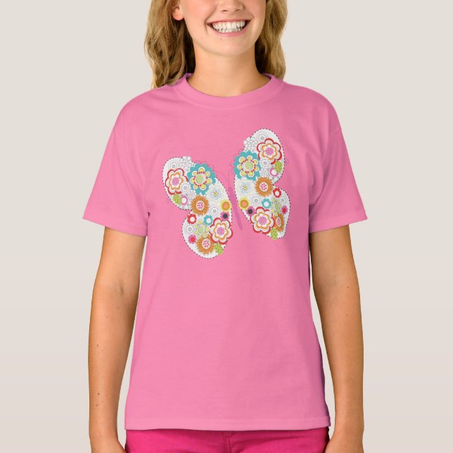 T-shirt Papillon floral (Devant)