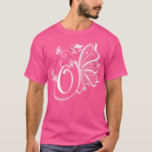 T-shirt Papillon Grunge Fairycore Lettre esthétique O Mono