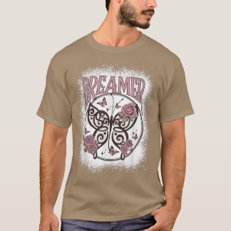 T-shirt Papillon Grunge Retro Sunset Vintage les années 70