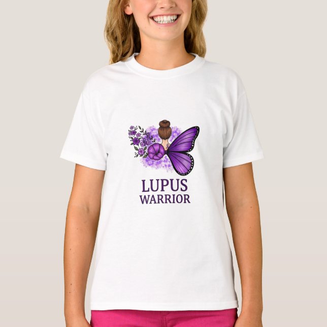 T-shirt papillon guerrier Lupus | Sensibilisation  (Devant)