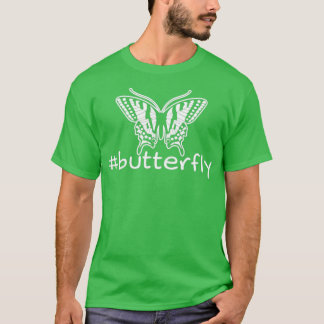 T-shirt papillon Hashtag