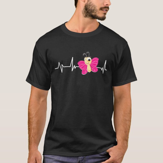 T-shirt Papillon Heartbeat (Devant)