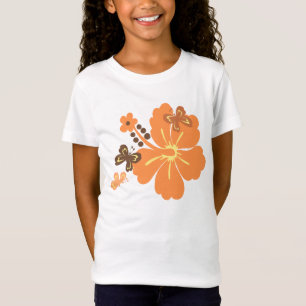T-Shirt Papillon Honolua et Hibiscus hawaïen