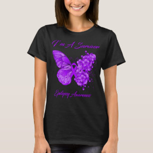 T-shirt Papillon I’m A Survivor Epilepsy Awareness