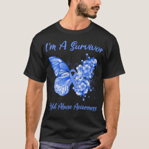 T-shirt Papillon I'm A Survivor Alopecia Awareness