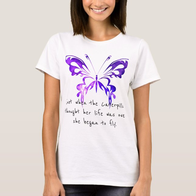 T-shirt Papillon Inspirationnel (Devant)