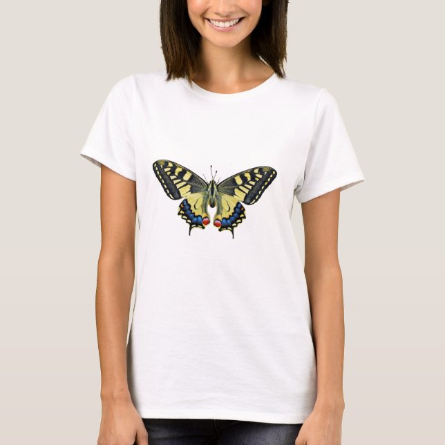 T-shirt Papillon jaune et noir (Devant)