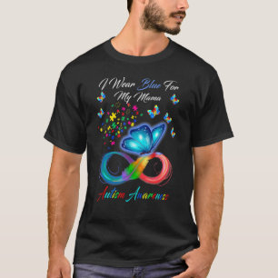 T-shirt Papillon Je Porte Bleu Pour Ma Sensibilisation sur