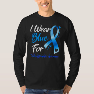 T-shirt Papillon Je Porte Bleu Pour Sensibilisation Aux Le