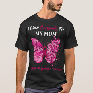 T-shirt Papillon Je Porte Burdy Pour Ma Maman Malfor Lymph