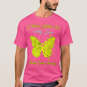 T-shirt Papillon Je Porte Jaune Pour Ma Danse Enfance Fils