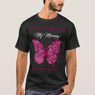 T-shirt Papillon Je Porte La Bourgogne Pour Ma Mère Met La