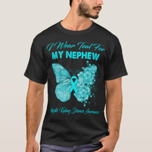 T-shirt Papillon Je Porte Turquoise Pour Mon Enfant Polyky