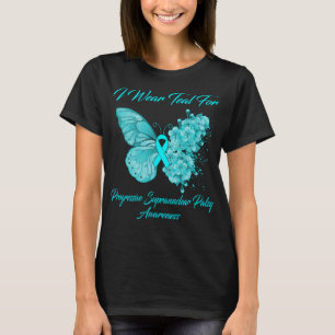 T-shirt Papillon Je Porte Turquoise Pour Supranucléaire Pr