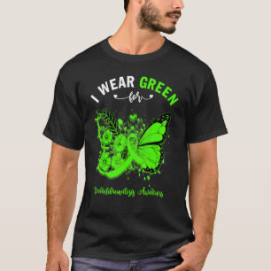 T-shirt Papillon Je Porte Vert Pour La Neurofibromatose Aw