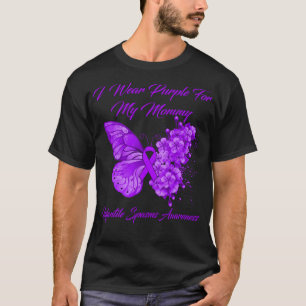 T-shirt Papillon Je Porte Violet Pour Mon Spa Infantile Ma