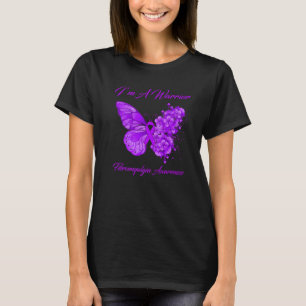 T-shirt Papillon Je Suis Un Guerrier Fibromyalgie Sensibil