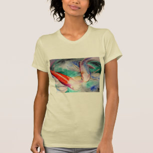 T-shirt Papillon Koi aquarelle japonais Poisson Art