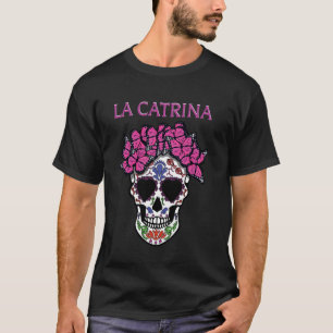 T-shirt Papillon La Catrina Jour des Morts Mexicain Dia De