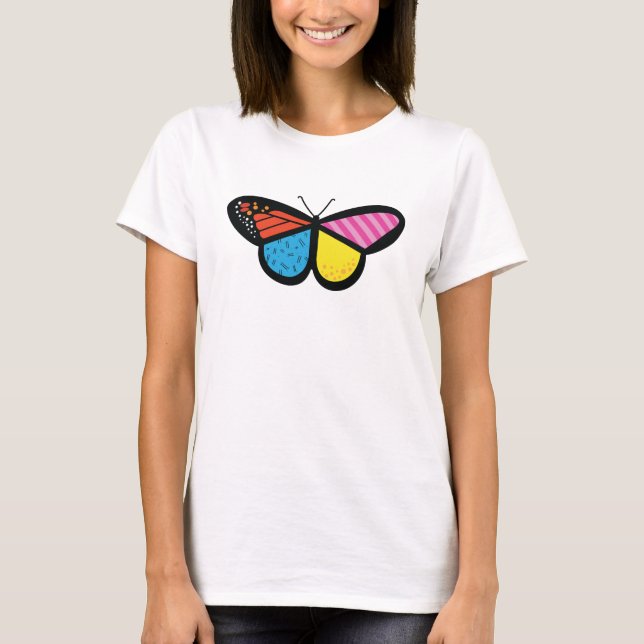 T-shirt papillon moderne (Devant)