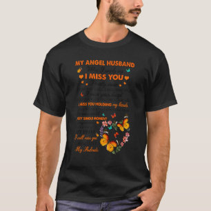 T-shirt Papillon Mon Mari Angel Quand Je Dis Simplement Je