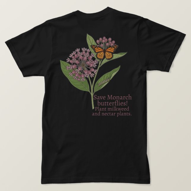 T-shirt Papillon monarque (Design dos)