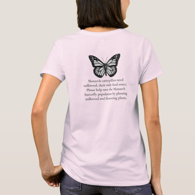 T-shirt papillon monarque (Dos)