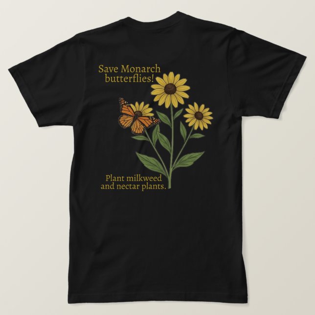T-shirt Papillon monarque (Design dos)