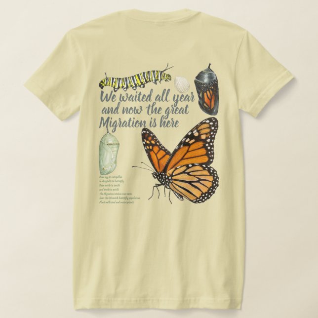 T-shirt Papillon Monarque (Couchage Retour)